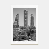 Santiago de Chile Photo B&W No 2 Poster