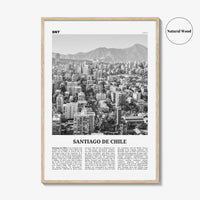 Santiago de Chile Print Black and White, Santiago Wall Art, Santiago Poster, Santiago Photo, Chile, Santiago de Chile, South America