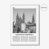 Santiago de Compostela Print Black and White, Santiago de Compostela Wall Art, Compostela Poster, Compostela Photo, Compostela Décor, Spain