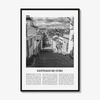 Santiago de Cuba Print Black and White, Santiago de Cuba Wall Art, Santiago de Cuba Poster, Santiago de Cuba Photo, Santiago de Cuba Décor