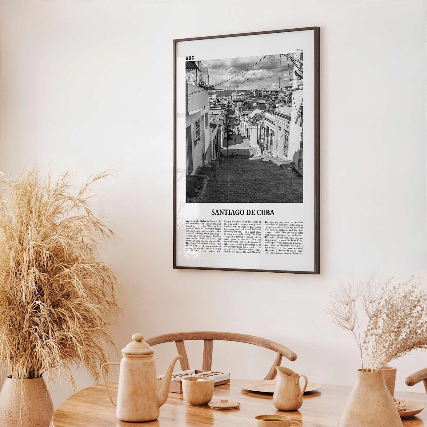 Santiago de Cuba Print Black and White, Santiago de Cuba Wall Art, Santiago de Cuba Poster, Santiago de Cuba Photo, Santiago de Cuba Décor