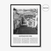 Santiago de Cuba Print Black and White, Santiago de Cuba Wall Art, Santiago de Cuba Poster, Santiago de Cuba Photo, Santiago de Cuba Décor