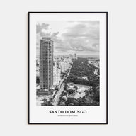 Santo Domingo Portrait B&W Poster