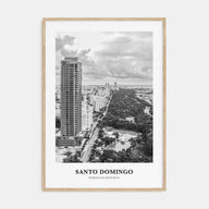 Santo Domingo Portrait B&W Poster