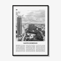 Santo Domingo Print Black and White, Santo Domingo Wall Art, Santo Domingo Poster, Santo Domingo Photo, Dominican Republic, Caribbean