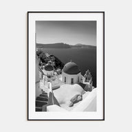 Santorini Photo B&W No 2 Poster