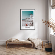 Santorini Portrait Color Poster
