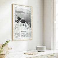 Santorini Print Black and White, Santorini Wall Art, Santorini Poster, Santorini Photo, Greece, Σαντορίνη Θήρα, Thera, Thira, Europe