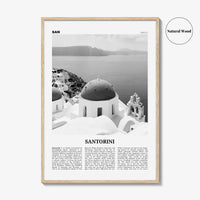 Santorini Print Black and White, Santorini Wall Art, Santorini Poster, Santorini Photo, Greece, Σαντορίνη Θήρα, Thera, Thira, Europe