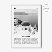 Santorini Print Black and White, Santorini Wall Art, Santorini Poster, Santorini Photo, Greece, Σαντορίνη Θήρα, Thera, Thira, Europe