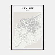 São Luís Map Portrait Poster
