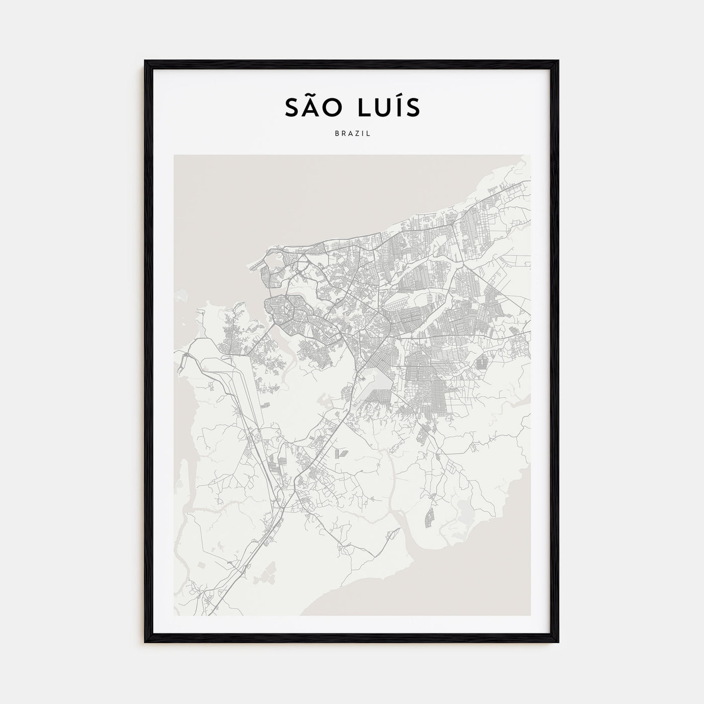 São Luís Map Portrait Poster