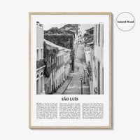 Sao Luis Print Black and White, São Luís Wall Art, São Luís Poster, São Luís Photo, Sao Luís Wall Decor, Brazil, Brasil, South America