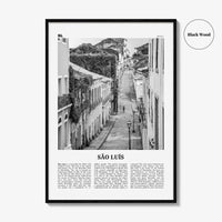 Sao Luis Print Black and White, São Luís Wall Art, São Luís Poster, São Luís Photo, Sao Luís Wall Decor, Brazil, Brasil, South America