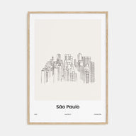 São Paulo Drawn Poster