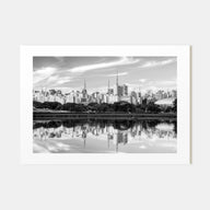 São Paulo Landscape B&W Poster