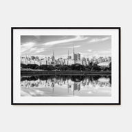 São Paulo Landscape B&W Poster