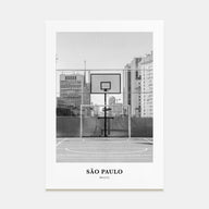 São Paulo Portrait B&W No 1 Poster