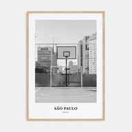 São Paulo Portrait B&W No 1 Poster