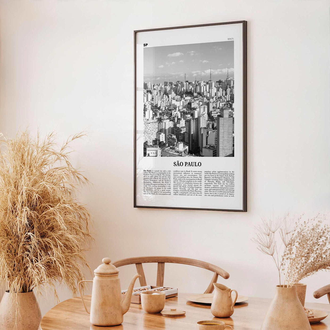 Sao Paulo Print Black and White No 1, São Paulo Wall Art, São Paulo Poster, São Paulo Photo, Sao Paulo Wall Decor, Brazil, Brasil