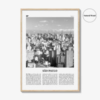 Sao Paulo Print Black and White No 1, São Paulo Wall Art, São Paulo Poster, São Paulo Photo, Sao Paulo Wall Decor, Brazil, Brasil
