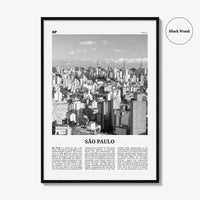 Sao Paulo Print Black and White No 1, São Paulo Wall Art, São Paulo Poster, São Paulo Photo, Sao Paulo Wall Decor, Brazil, Brasil