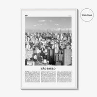 Sao Paulo Print Black and White No 1, São Paulo Wall Art, São Paulo Poster, São Paulo Photo, Sao Paulo Wall Decor, Brazil, Brasil