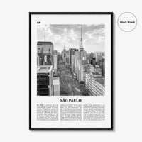 Sao Paulo Print Black and White No 2, São Paulo Wall Art, São Paulo Poster, São Paulo Photo, Sao Paulo Wall Decor, Brazil, Brasil