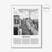 Sao Paulo Print Black and White No 2, São Paulo Wall Art, São Paulo Poster, São Paulo Photo, Sao Paulo Wall Decor, Brazil, Brasil