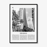 Sao Paulo Print Black and White No 3, São Paulo Wall Art, São Paulo Poster, São Paulo Photo, Sao Paulo Wall Decor, Brazil, Brasil