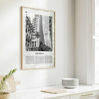 Sao Paulo Print Black and White No 3, São Paulo Wall Art, São Paulo Poster, São Paulo Photo, Sao Paulo Wall Decor, Brazil, Brasil