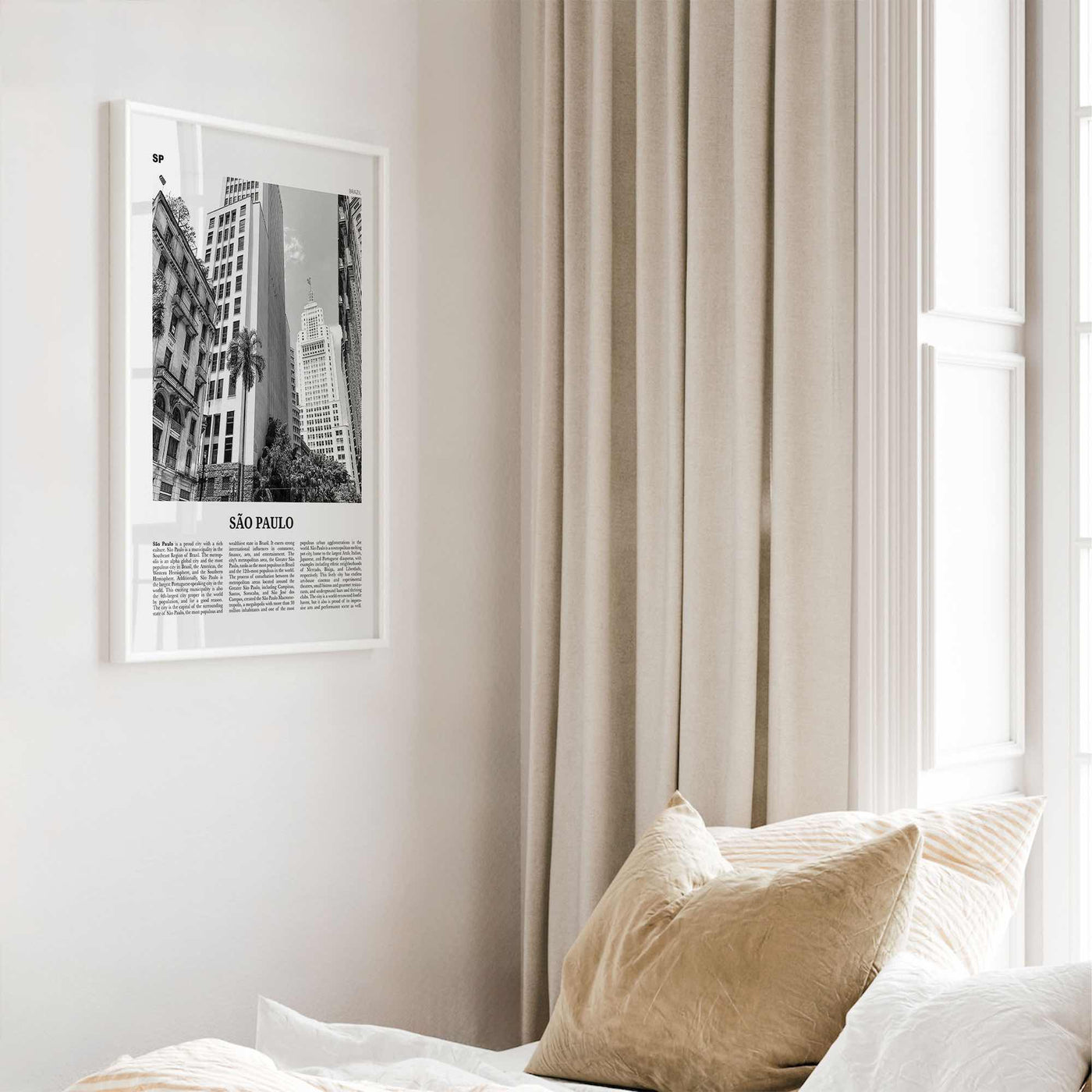 Sao Paulo Print Black and White No 3, São Paulo Wall Art, São Paulo Poster, São Paulo Photo, Sao Paulo Wall Decor, Brazil, Brasil