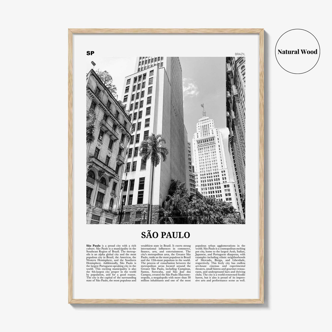 Sao Paulo Print Black and White No 3, São Paulo Wall Art, São Paulo Poster, São Paulo Photo, Sao Paulo Wall Decor, Brazil, Brasil