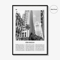Sao Paulo Print Black and White No 3, São Paulo Wall Art, São Paulo Poster, São Paulo Photo, Sao Paulo Wall Decor, Brazil, Brasil