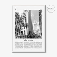 Sao Paulo Print Black and White No 3, São Paulo Wall Art, São Paulo Poster, São Paulo Photo, Sao Paulo Wall Decor, Brazil, Brasil