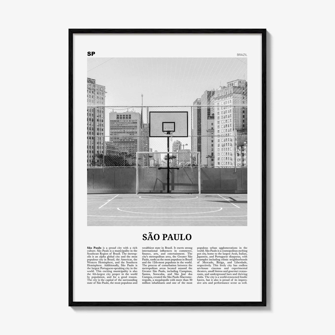 Sao Paulo Print Black and White No 4, São Paulo Wall Art, São Paulo Poster, São Paulo Photo, Sao Paulo Wall Decor, Brazil, Brasil