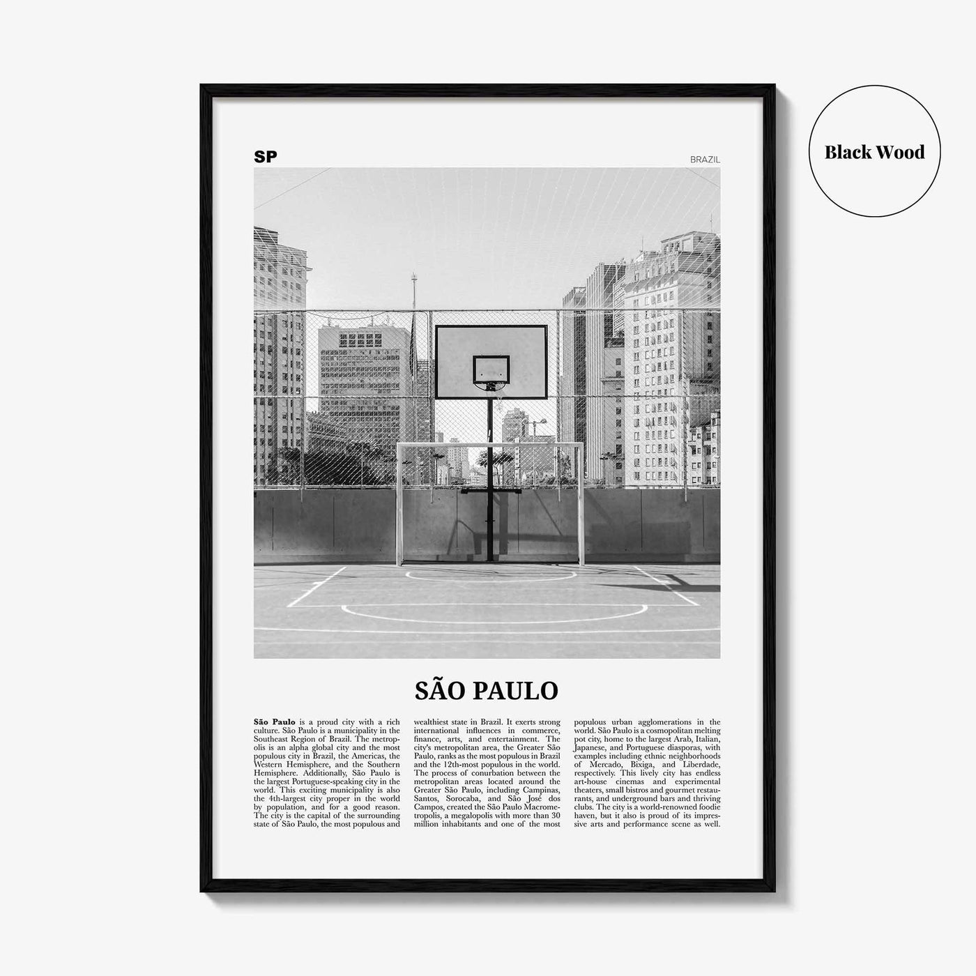 Sao Paulo Print Black and White No 4, São Paulo Wall Art, São Paulo Poster, São Paulo Photo, Sao Paulo Wall Decor, Brazil, Brasil