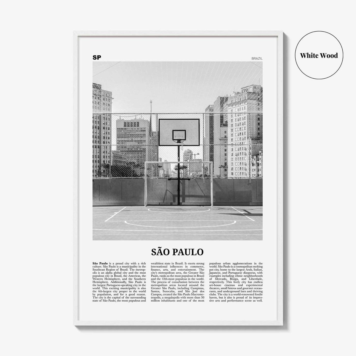 Sao Paulo Print Black and White No 4, São Paulo Wall Art, São Paulo Poster, São Paulo Photo, Sao Paulo Wall Decor, Brazil, Brasil