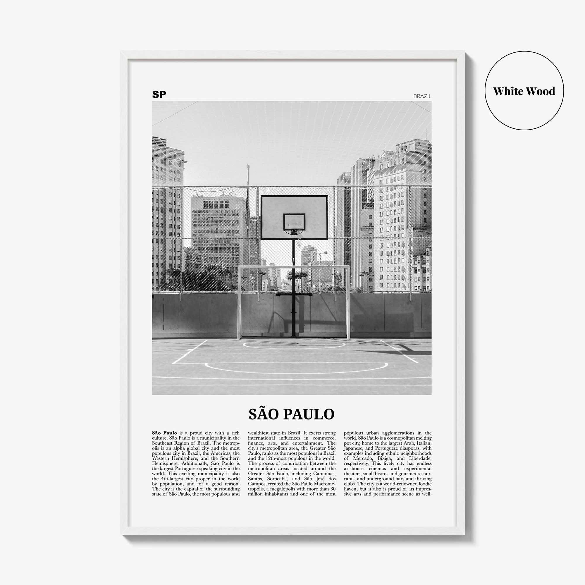 Sao Paulo Print Black and White No 4, São Paulo Wall Art, São Paulo Poster, São Paulo Photo, Sao Paulo Wall Decor, Brazil, Brasil