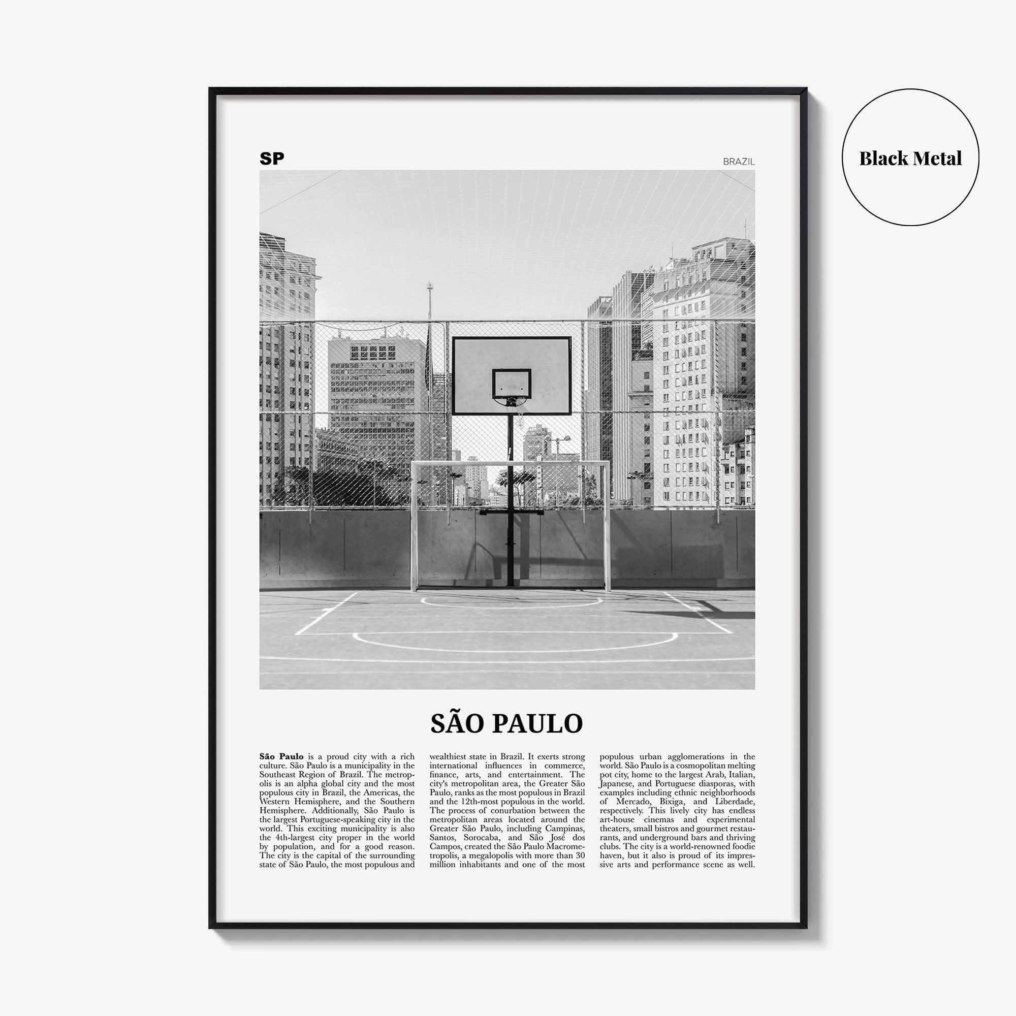 Sao Paulo Print Black and White No 4, São Paulo Wall Art, São Paulo Poster, São Paulo Photo, Sao Paulo Wall Decor, Brazil, Brasil