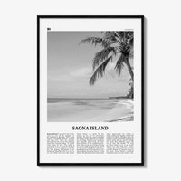 Saona Island Print Black and White, Saona Island Wall Art, Saona Island Poster, Saona Island Photo, Saona Island Wall Décor, Caribbean