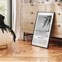 Saona Island Print Black and White, Saona Island Wall Art, Saona Island Poster, Saona Island Photo, Saona Island Wall Décor, Caribbean