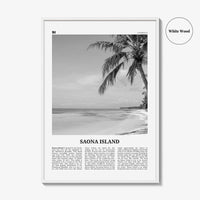 Saona Island Print Black and White, Saona Island Wall Art, Saona Island Poster, Saona Island Photo, Saona Island Wall Décor, Caribbean