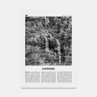 Sapphire Travel B&W Poster