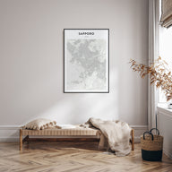 Sapporo Map Portrait Poster