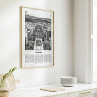 Sapporo Print Black and White, Sapporo Wall Art, Sapporo Poster, Sapporo Photo, Sapporo Wall Décor, Sapporo Map, Japan