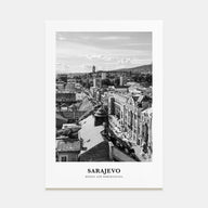 Sarajevo Portrait B&W Poster