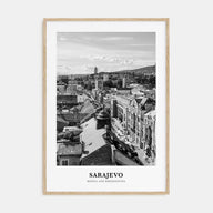 Sarajevo Portrait B&W Poster