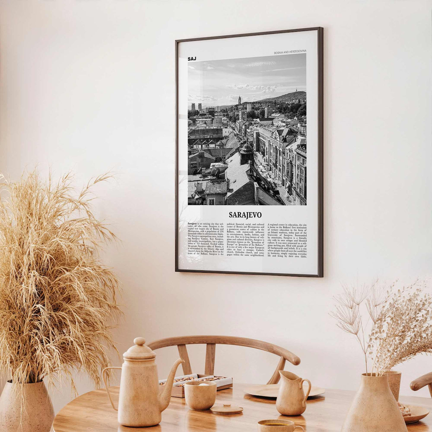 Sarajevo Print Black and White, Sarajevo Wall Art, Sarajevo Poster, Sarajevo Photo, Sarajevo Wall Decor, Bosnia and Herzegovina, Europe