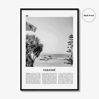 Sarande Print Black and White, Sarandë Wall Art, Sarandë Poster, Sarandë Photo, Sarandë Wall Décor, Saranda, Albania, Travel Poster Print